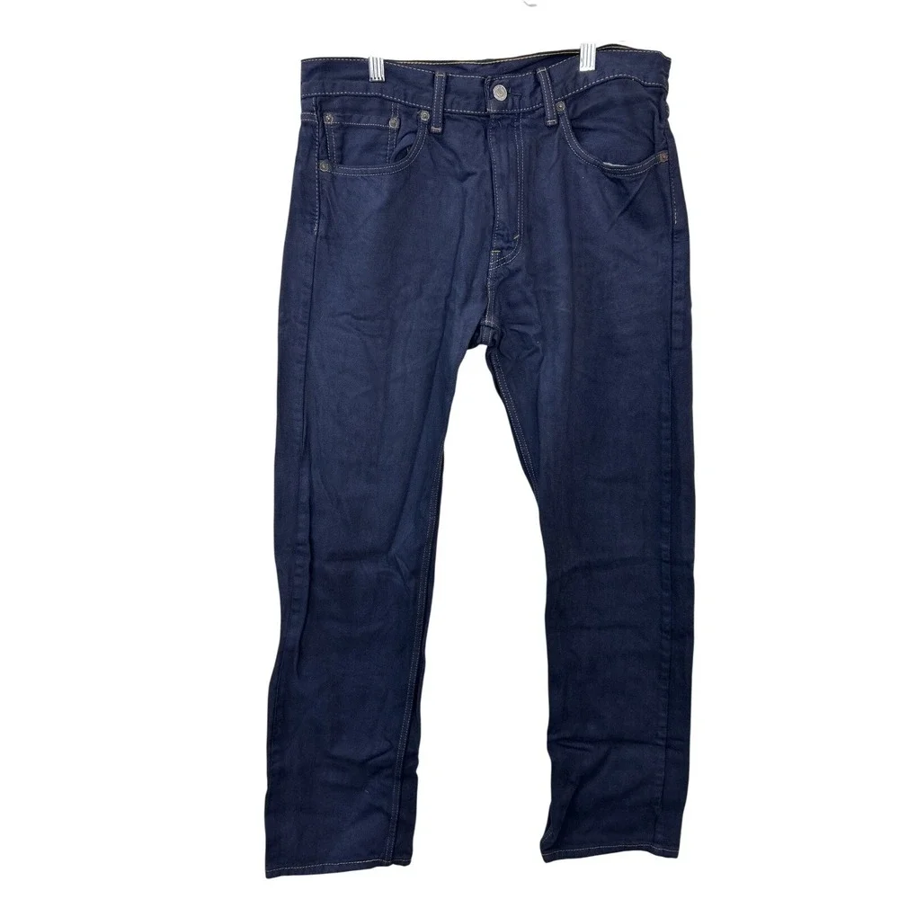 Levi's Coated Denim 505 Jeans 32x32 Indigo Blue Straight Leg Streetwear Gorpcore